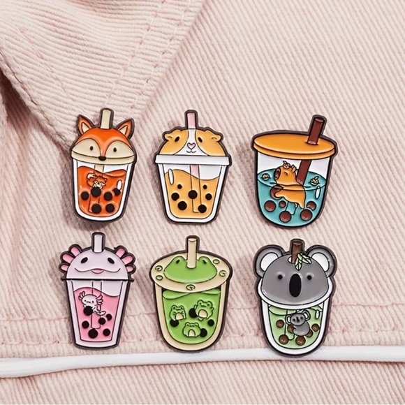 Cute Set of 12 Enamel Pins - Picture 3 of 6